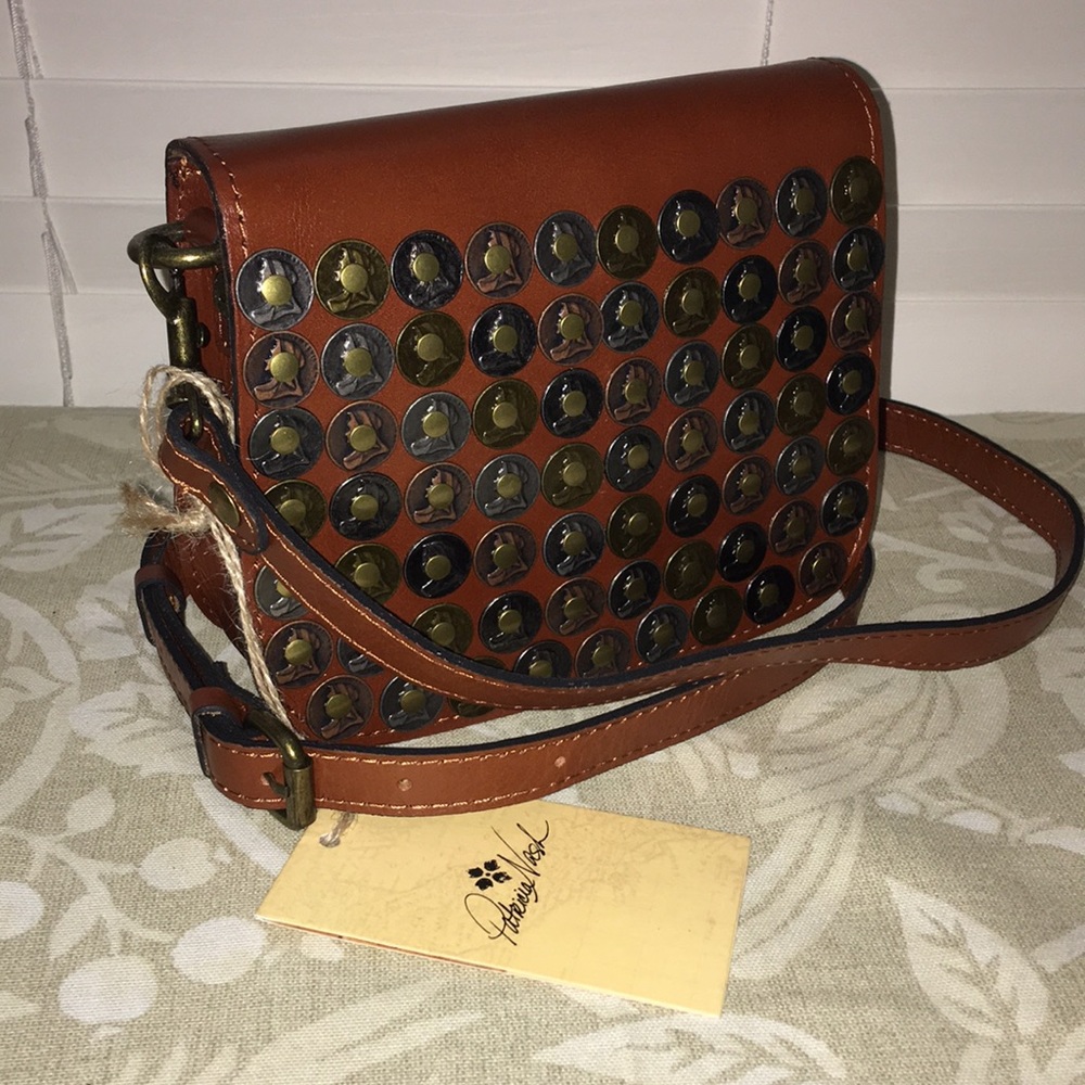 Patricia Nash Coin Rivoli Tan Crossbody - Picture 5 of 8